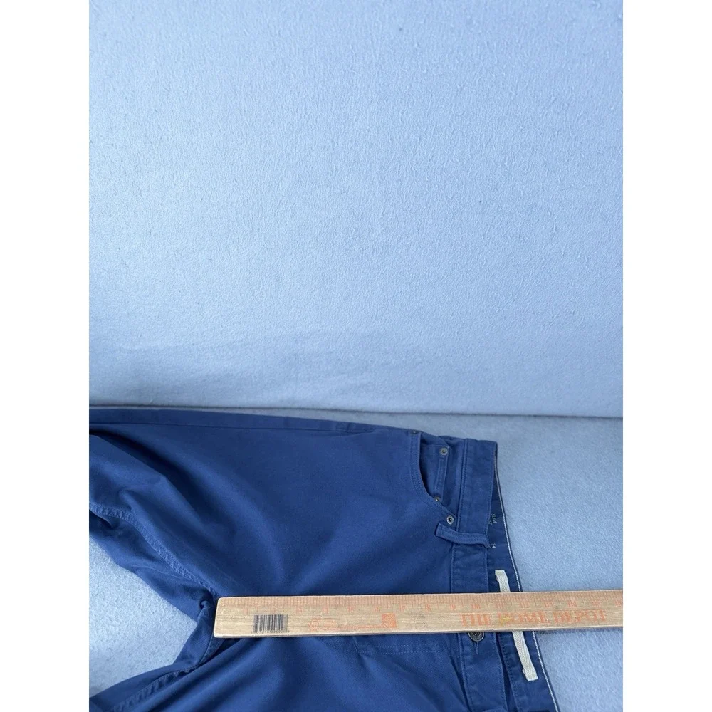 Banana Republic Slim Traveler Pants Mens 34x30 Slate Blue Stretch Office
